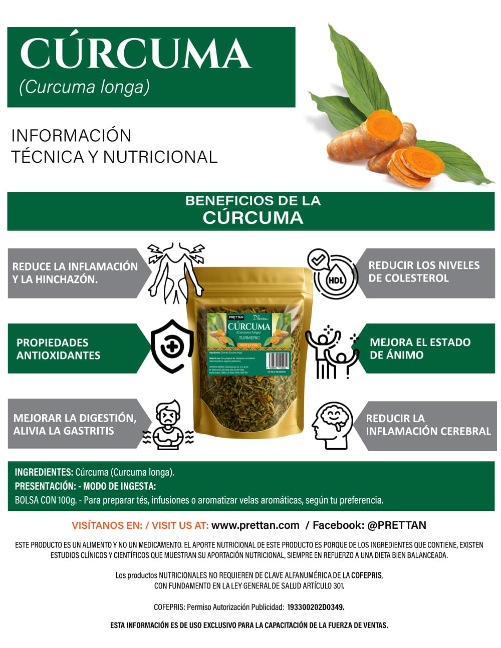 CÚRCUMA 100g - Imagen 2