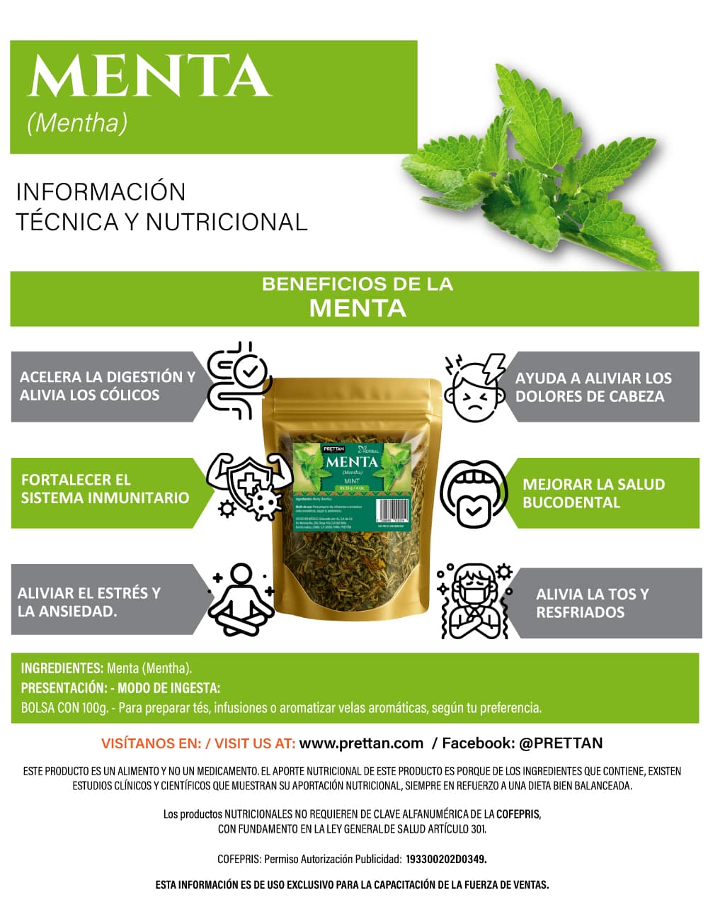 MENTA 100G - Imagen 2