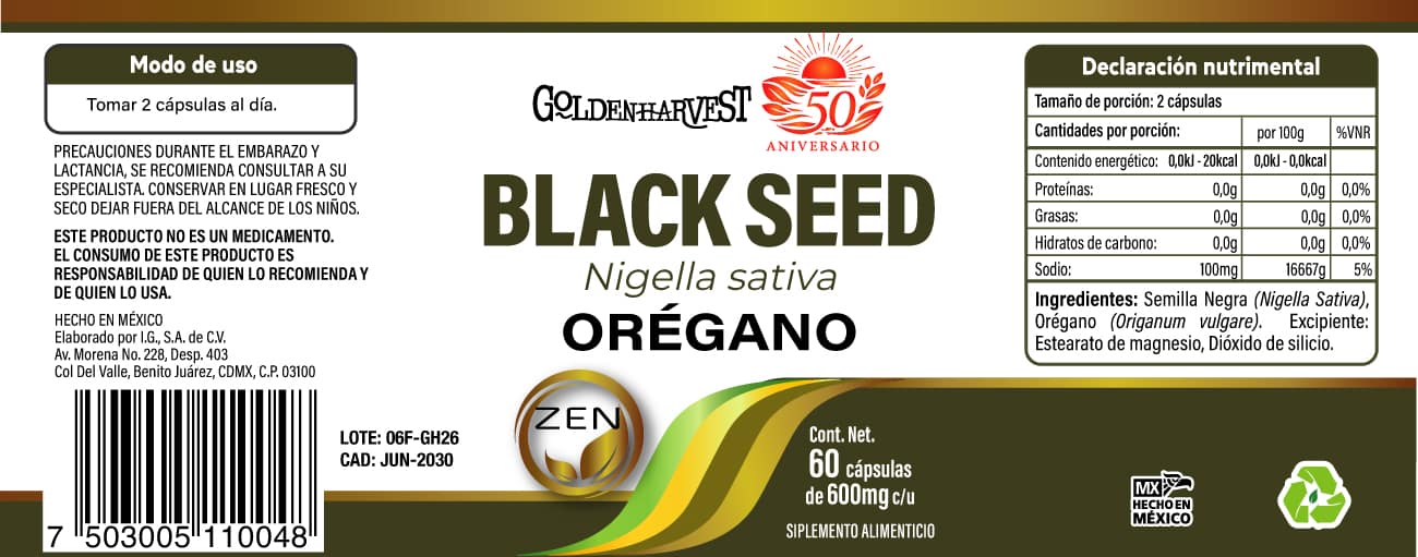 BLACK SEED + ORÉGANO - Imagen 2