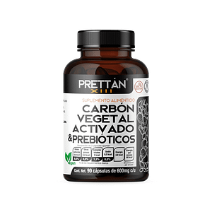 Carbón Vegetal Activado & prebióticos (Cápsulas)