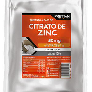 Citrato de zinc en polvo sabor Natural