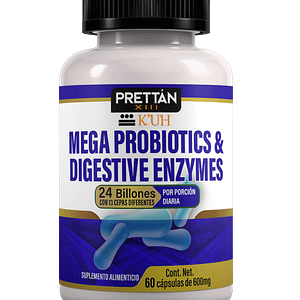 MEGA PROBIOTICS & DIGESTIVE ENZYMES 60 CÁPSULAS