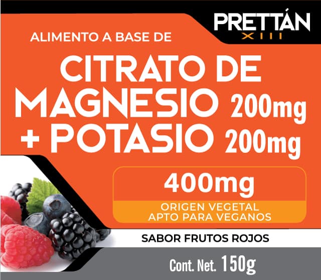 Citrato de magnesio y potasio (Polvo sabor frutos rojos) - Imagen 3