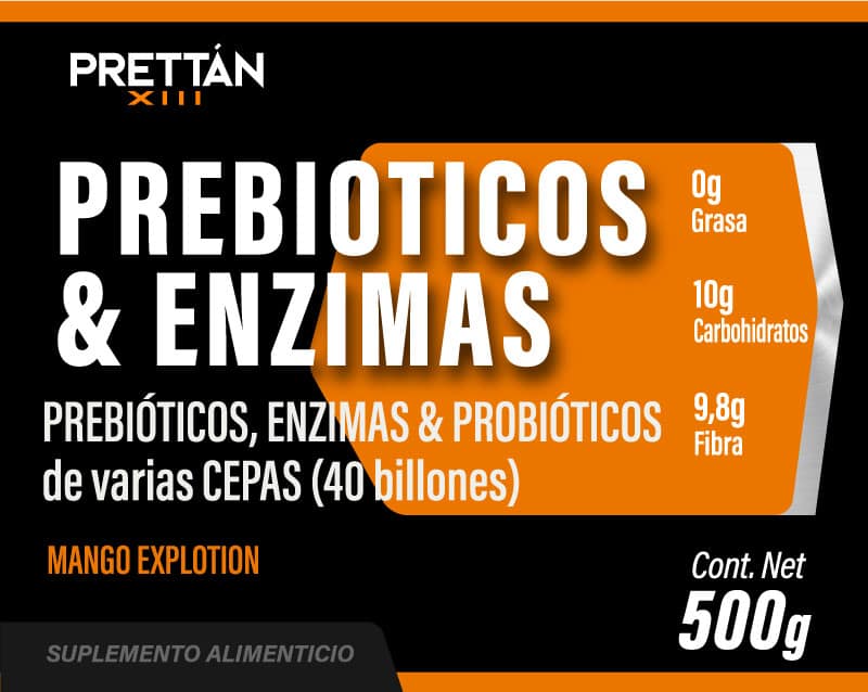 PREBIOTICOS & ENZIMAS SABOR MANGO EXPLOTION 500G - Imagen 3