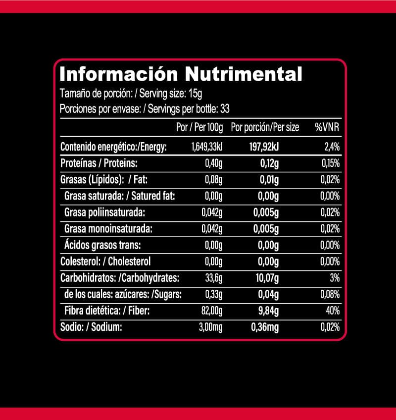 PREBIOTICOS & ENZIMAS SABOR FRESA COLADA 500G - Imagen 2