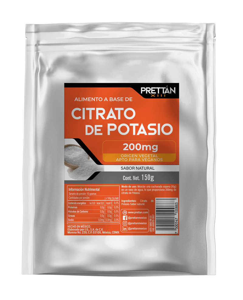 Citrato de potasio (Polvo sabor natural)