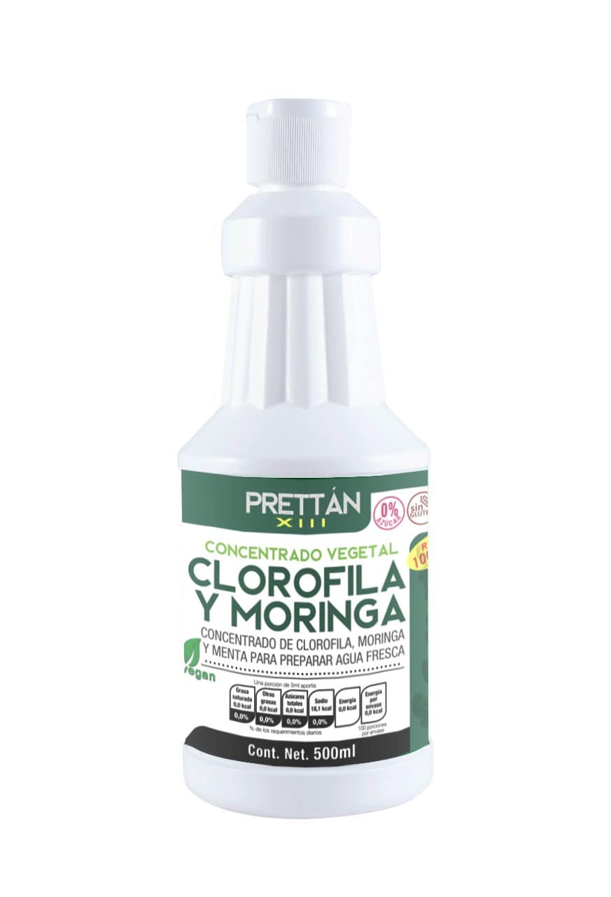 Clorofila Líquida Concentrada con Moringa 500 ml