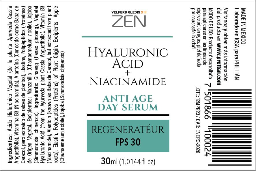 HYALURONIC ACID + NIACINAMIDE ANTI AGE DAY SERUM- REGENERATÉUR - Imagen 7