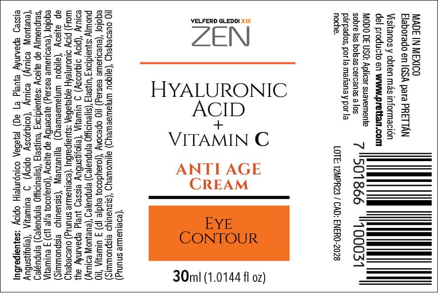 HYALURONIC ACID + VITAMINA C ANTI AGE CREAM - EYE CONTOUR - Imagen 7
