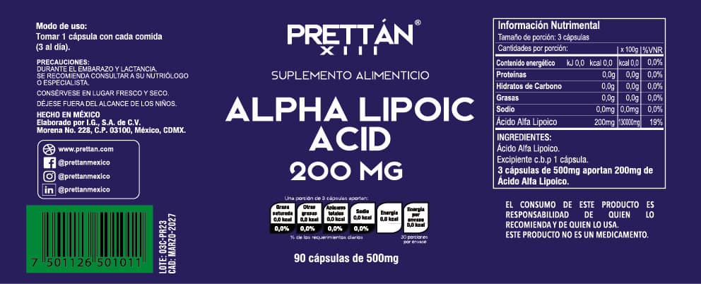 Ácido Alfa Lipoico - Imagen 3