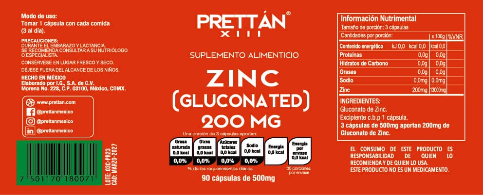 Gluconato de Zinc - Imagen 6