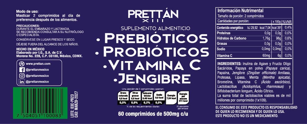 Prebióticos, Probióticos, Vitamina C y Jengibre - Imagen 8
