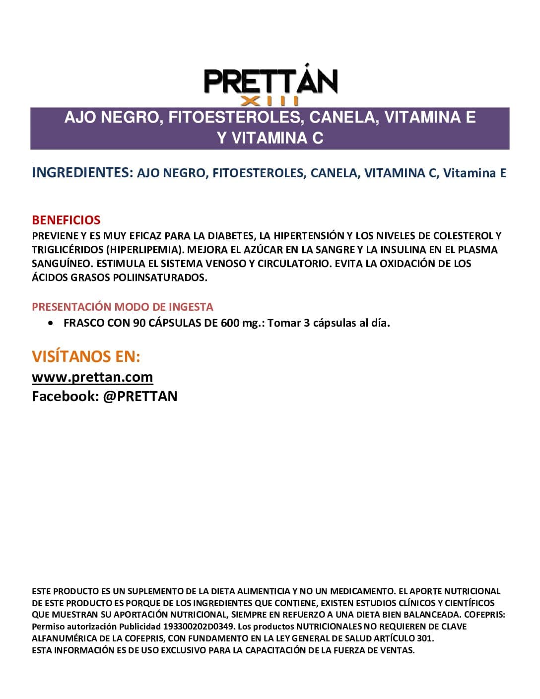 Ajo negro, Fitoesteroles, Glucosamina, Canela, Vit. C y Vit. E - Imagen 12