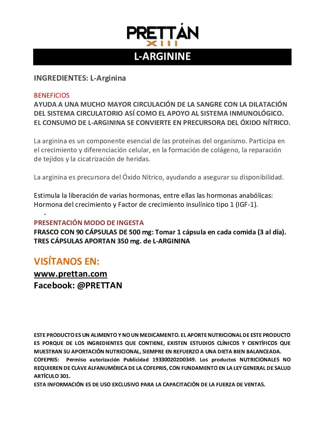 L-Arginina – Prettán XIII