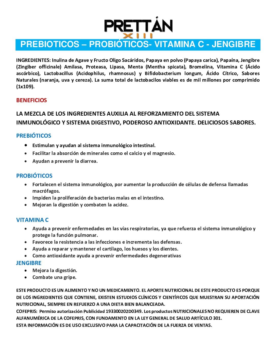 Prebióticos, Probióticos, Vitamina C y Jengibre - Imagen 6