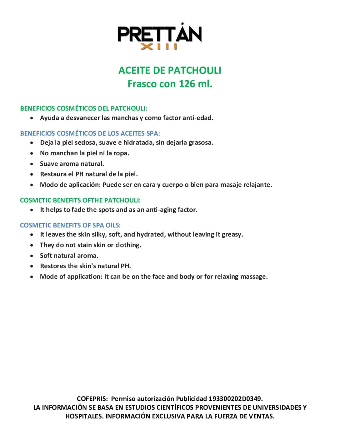 Aceite de Patchouli - Imagen 3