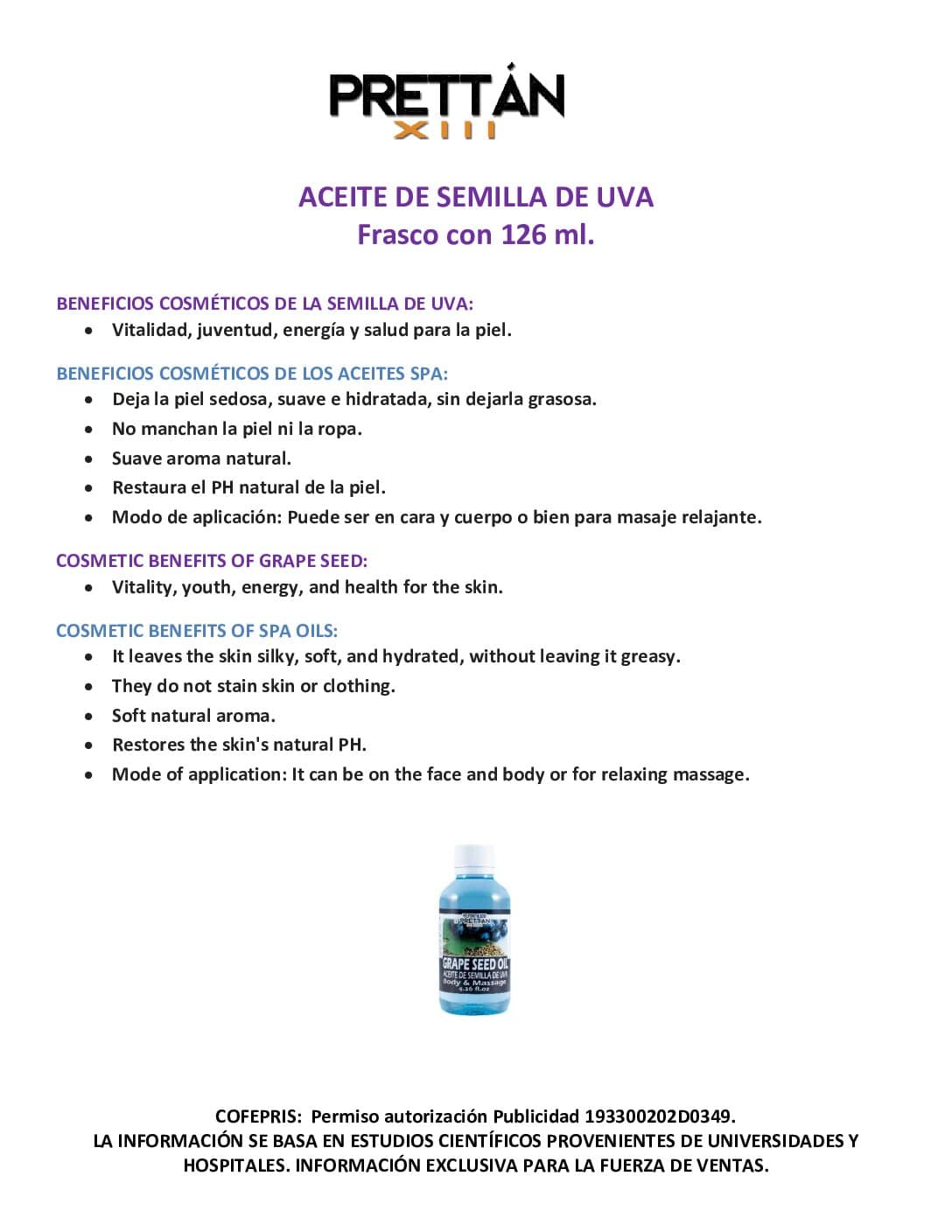 Aceite de Semilla de Uva - Imagen 3