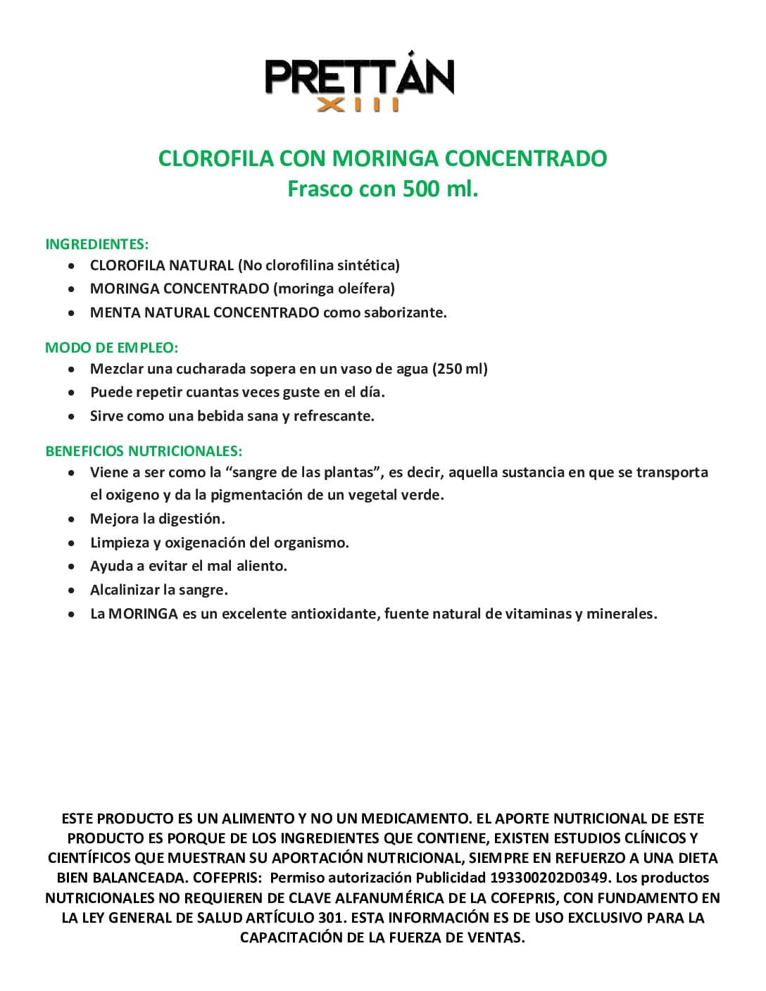 Clorofila con Moringa - Imagen 3