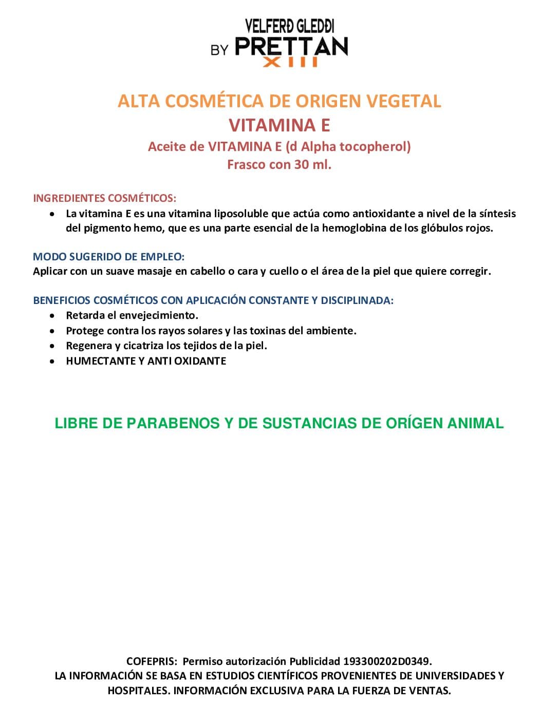 Aceite de Vitamina E (Aceite Facial Humectante) 30ml - Imagen 5