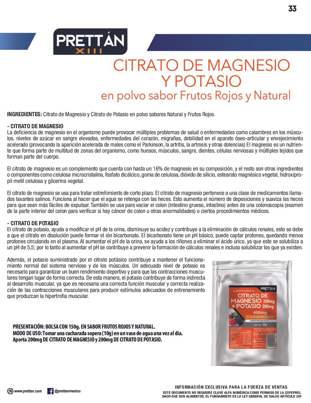 Citrato de magnesio y potasio en polvo sabor Frutos Rojos - Imagen 5