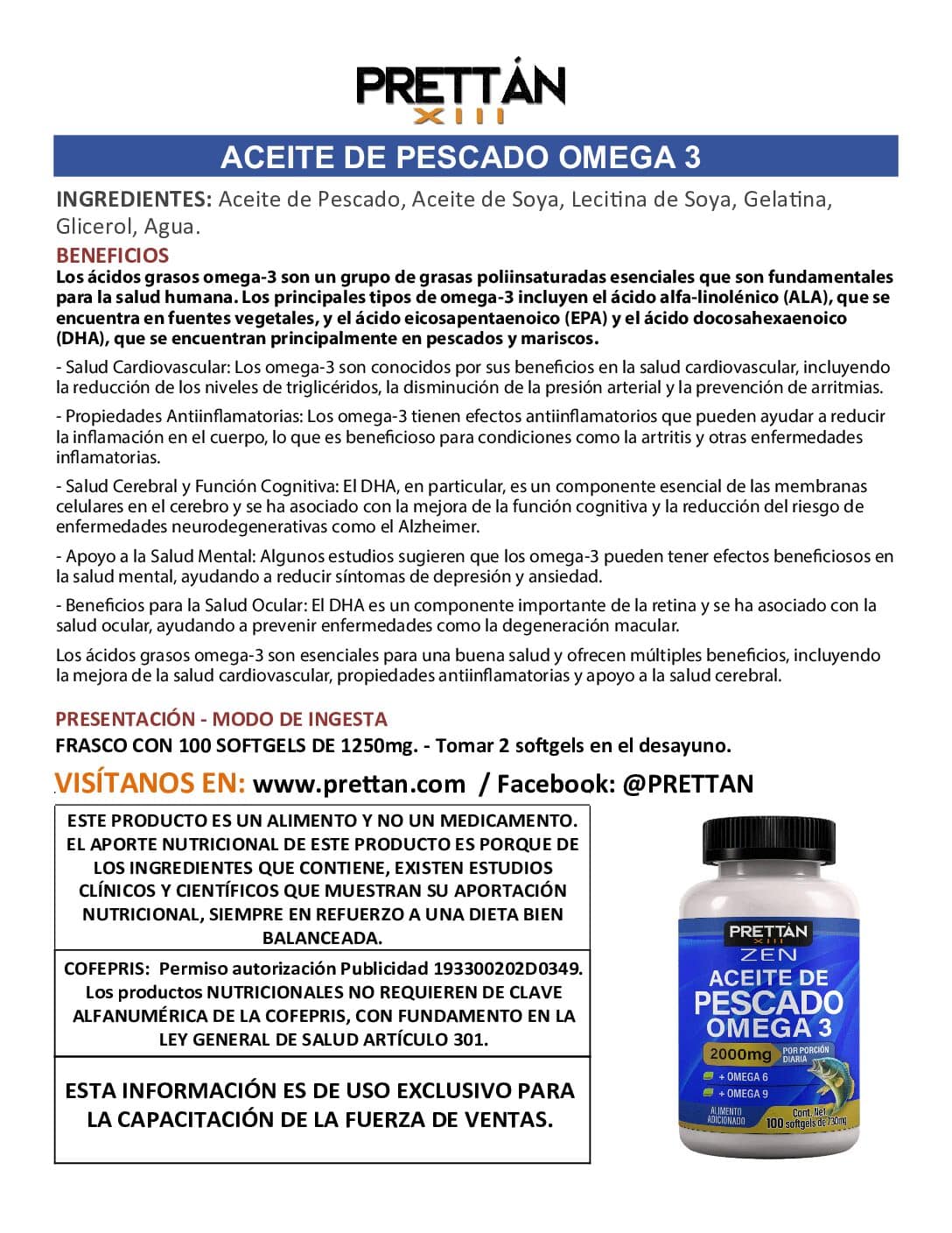 Aceite de pescado omega 3 - Imagen 3