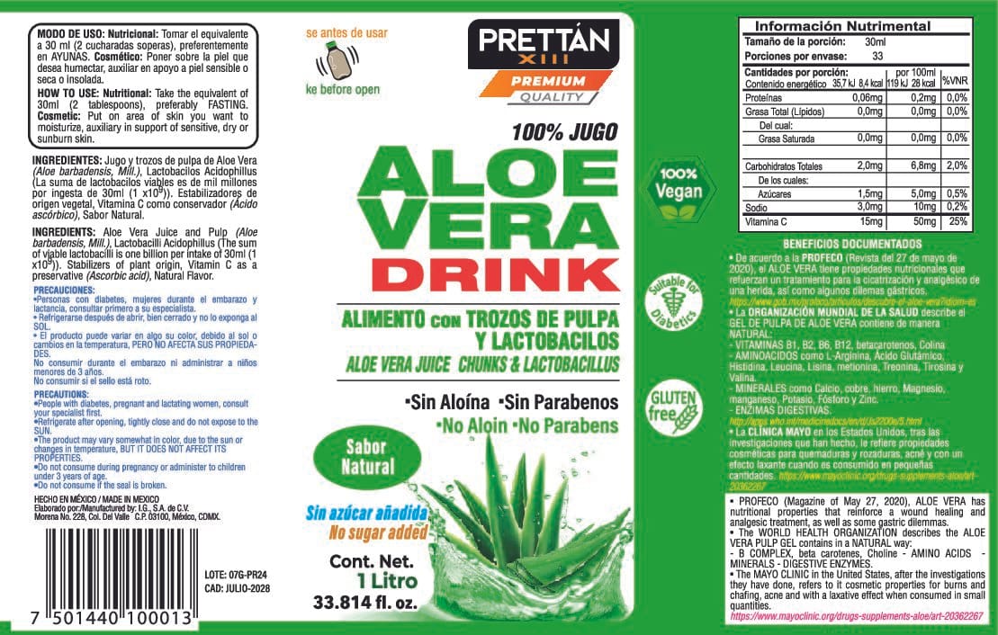 Jugo y pulpa de Aloe Vera (Drink) - Imagen 5