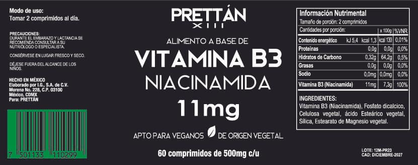 Vitamina B3 (Niacinamida) - Imagen 2