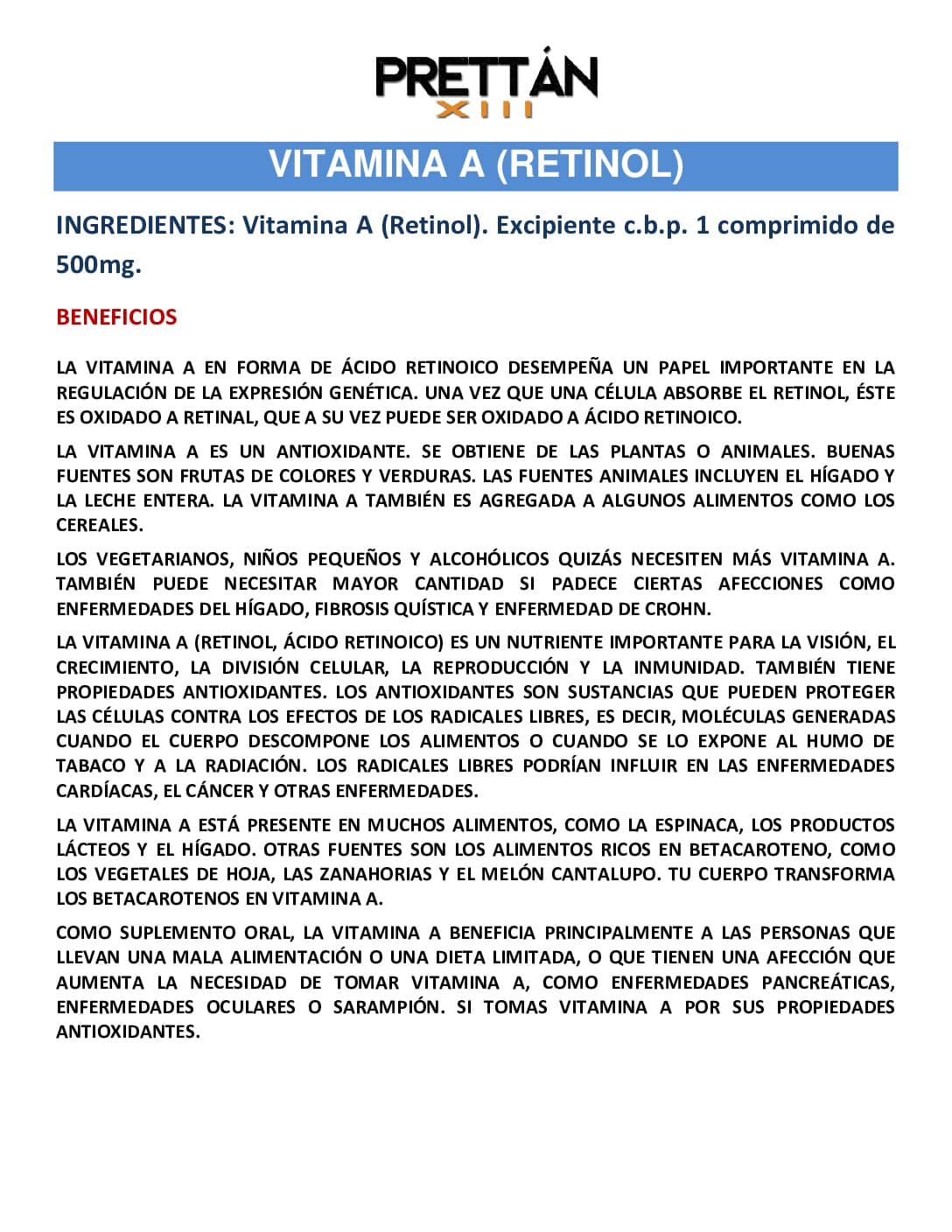 Vitamina A - Imagen 8