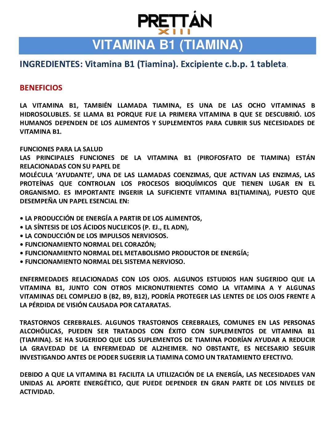 Vitamina B1 - Imagen 7